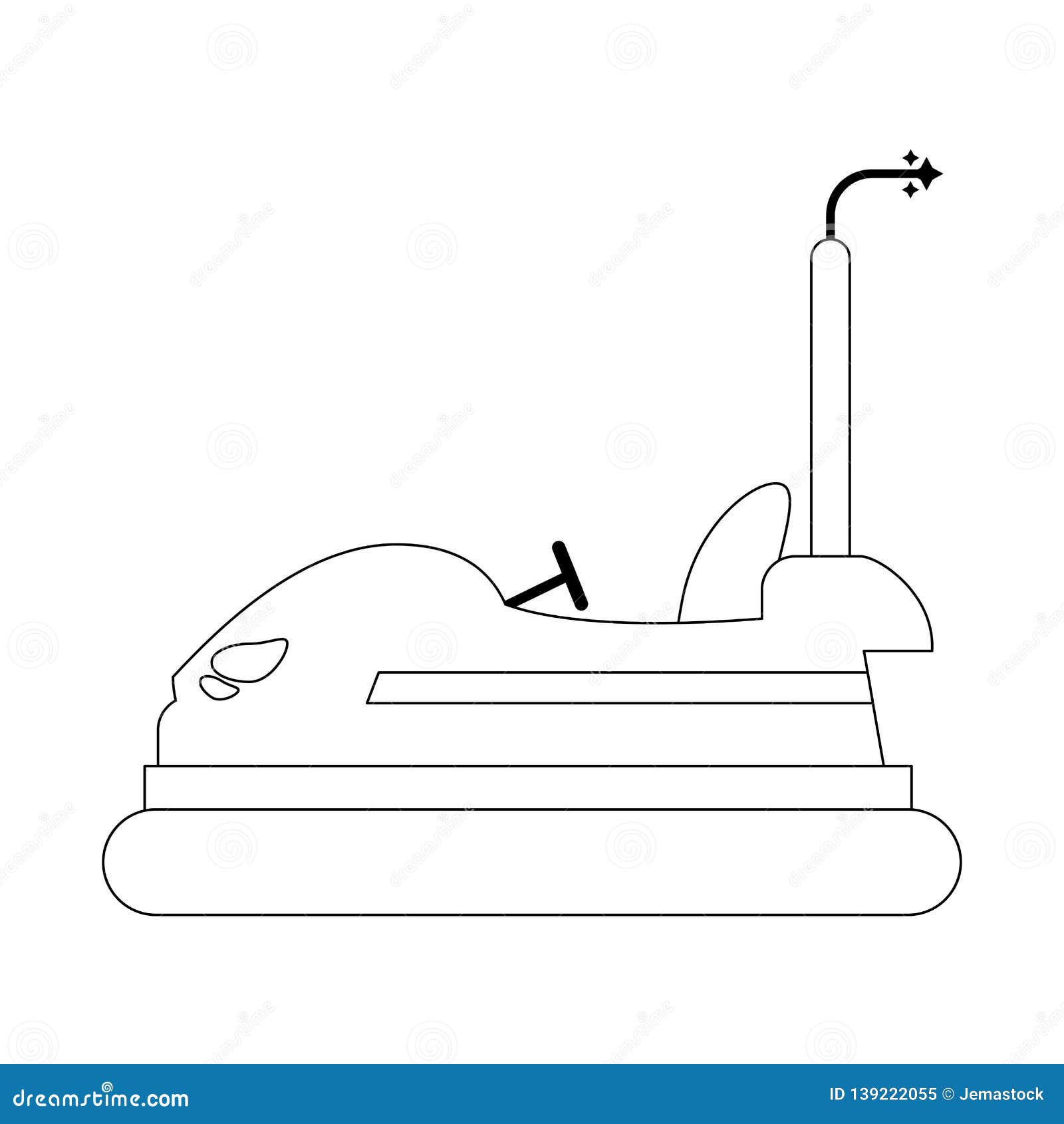 Bumper Car Cartoon in Black and White Stock Vector - Illustration of amusement, bumper: 139222055 Bumper Car Cartoon in Black and White Stock Vector - Illustration of amusement, bumper: 139222055