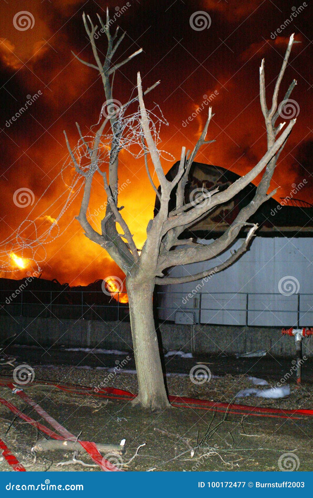 Buncefeld Fuel depot fire stock image. Image of buncefield 100172477