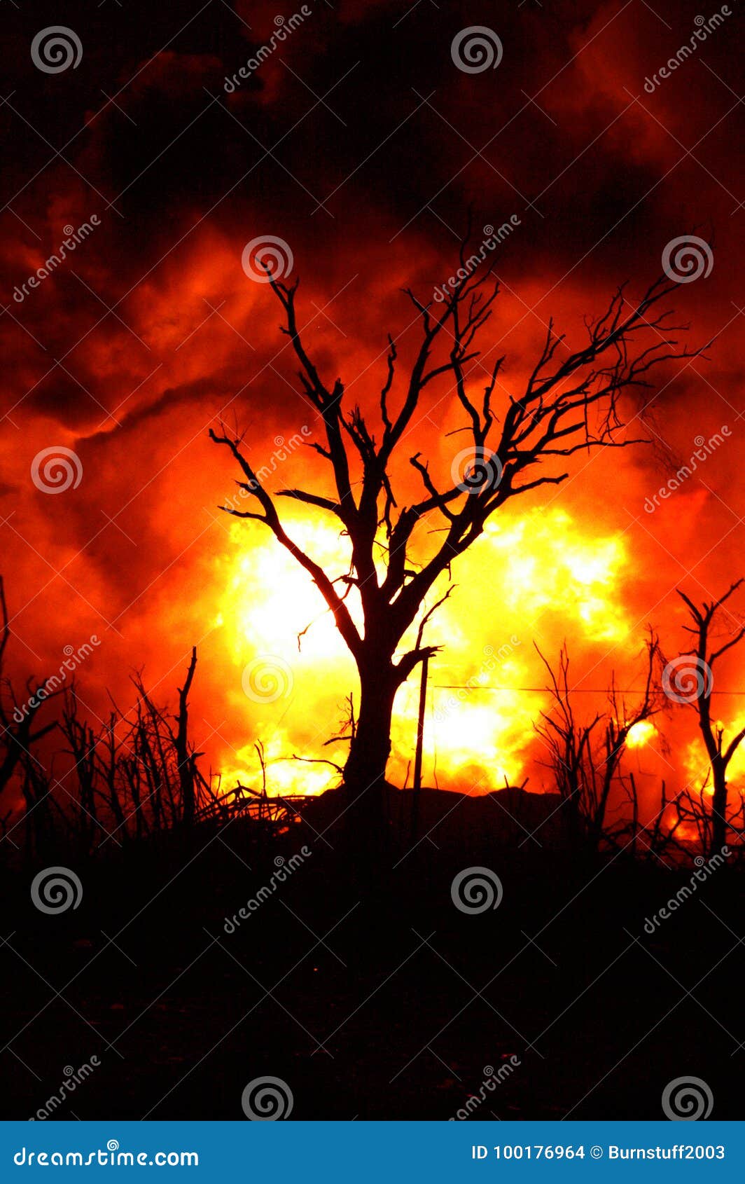 Buncefeld Fuel depot fire stock photo. Image of explosion 100176964