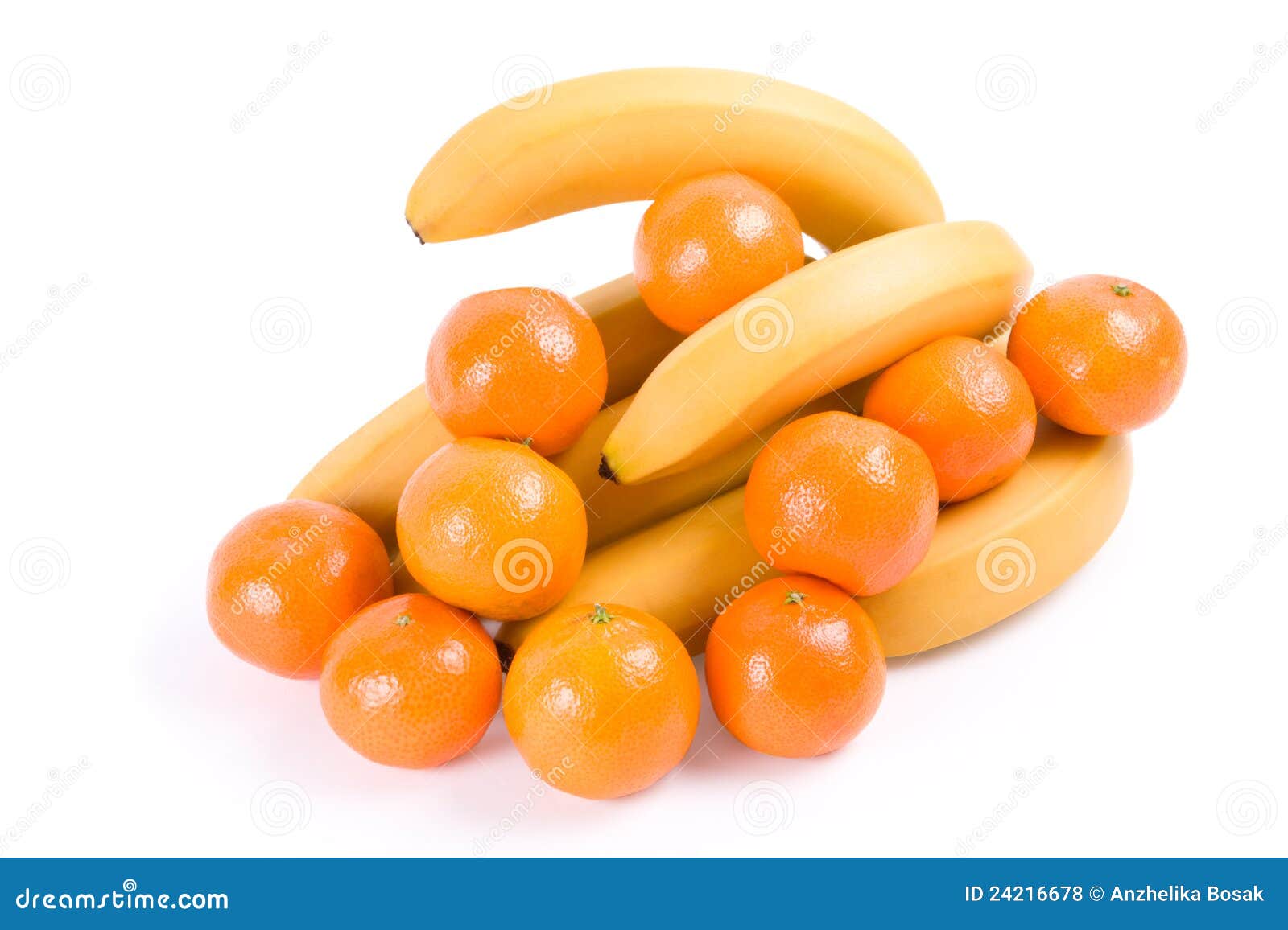 A Bunch of Bananas and Mandarins Stock Photo Image of mandarin