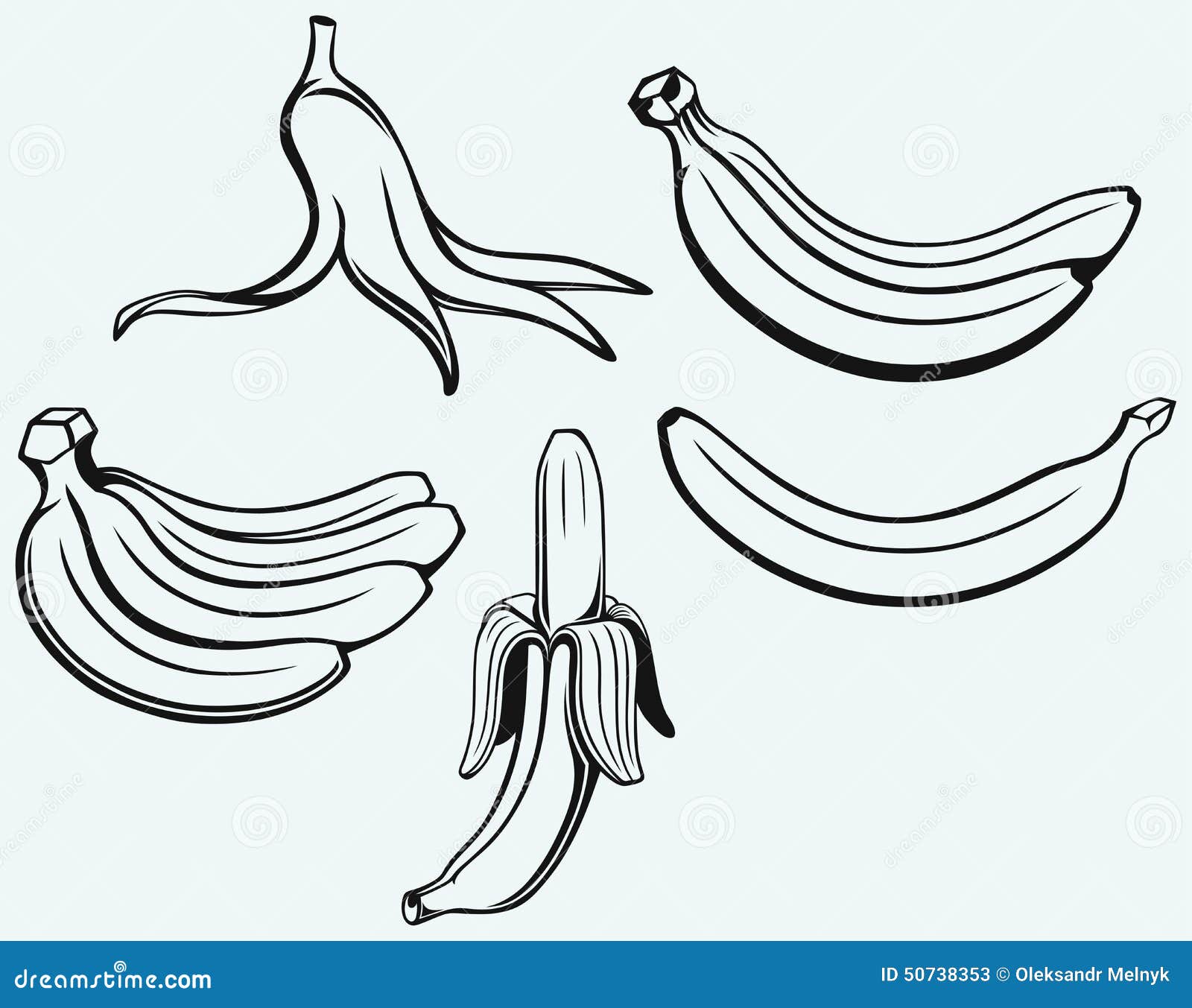 Banana Peel On A White Background Vector Illustration On White