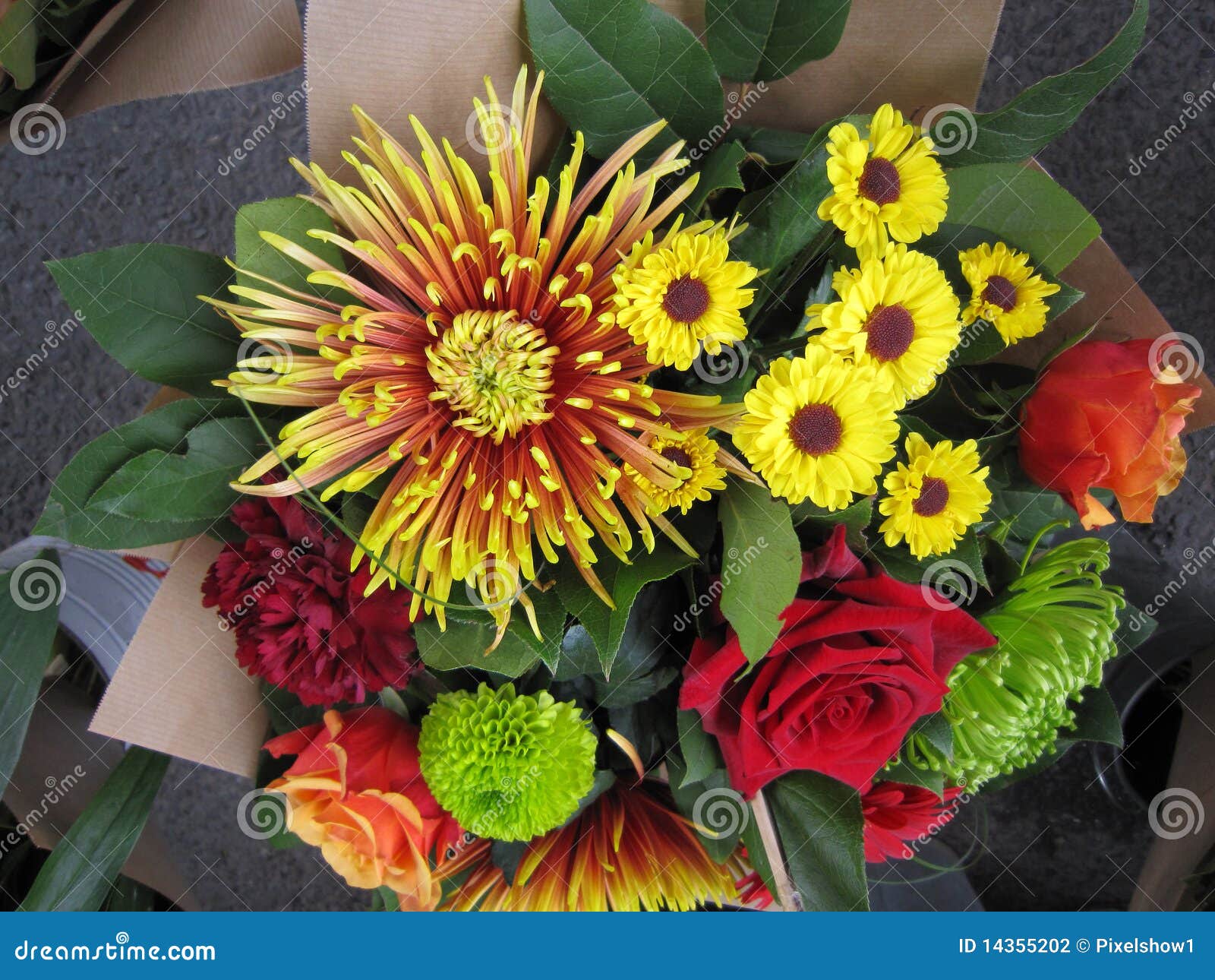 Bunch Of Colorful Of Flowers Stock Photography Image