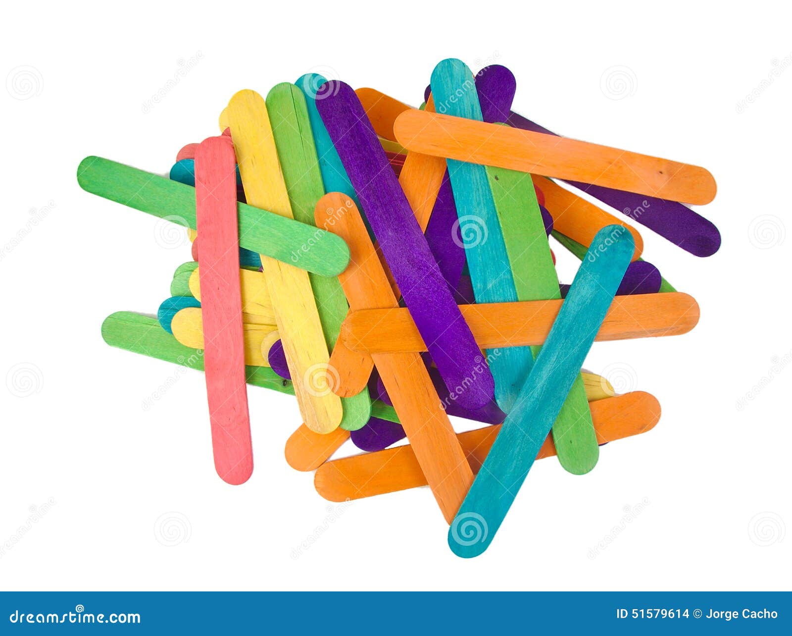 Colorful Popsicle Sticks