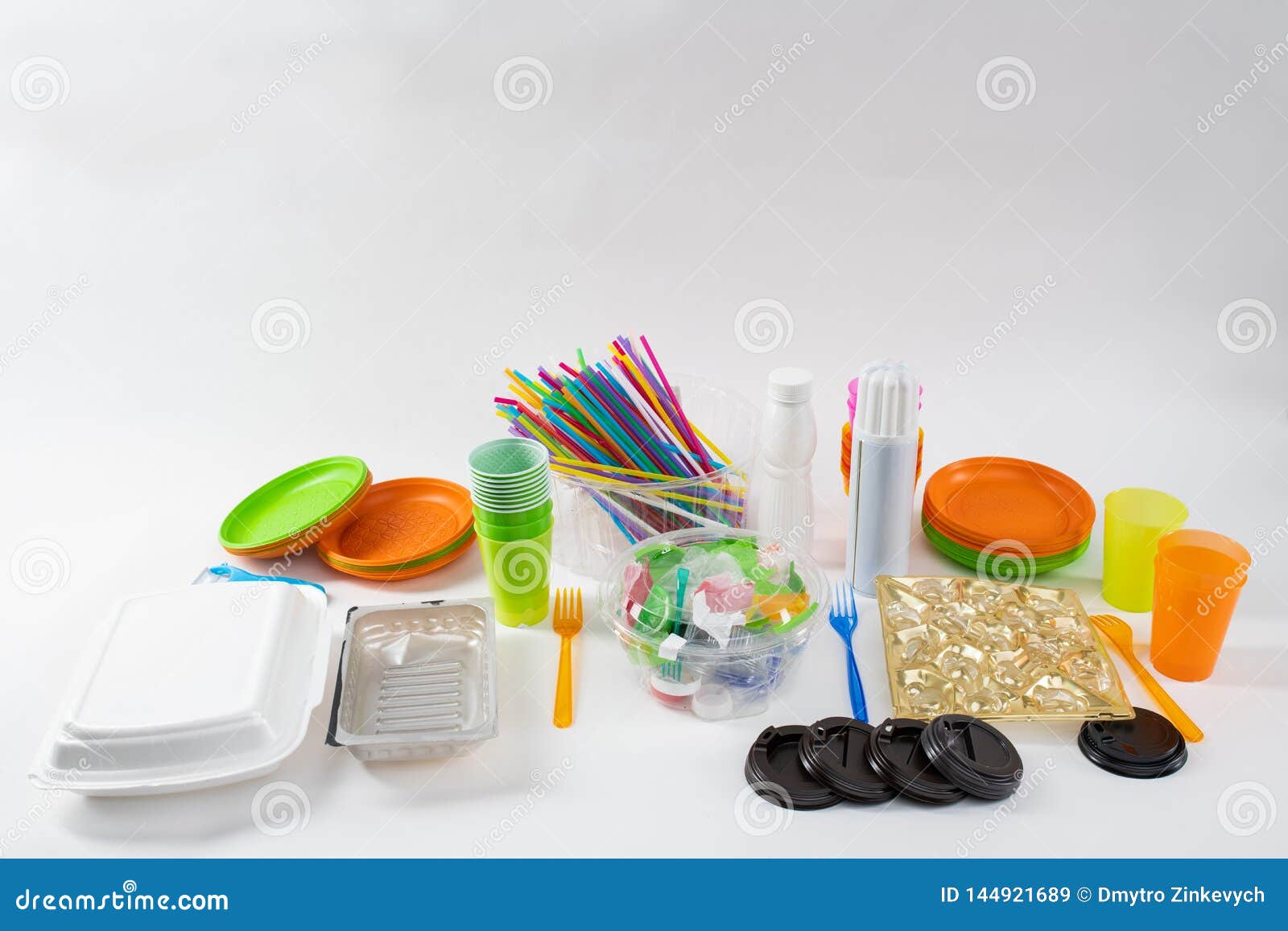 Bunch of Different Things of Everyday Use Standing Together Stock Image