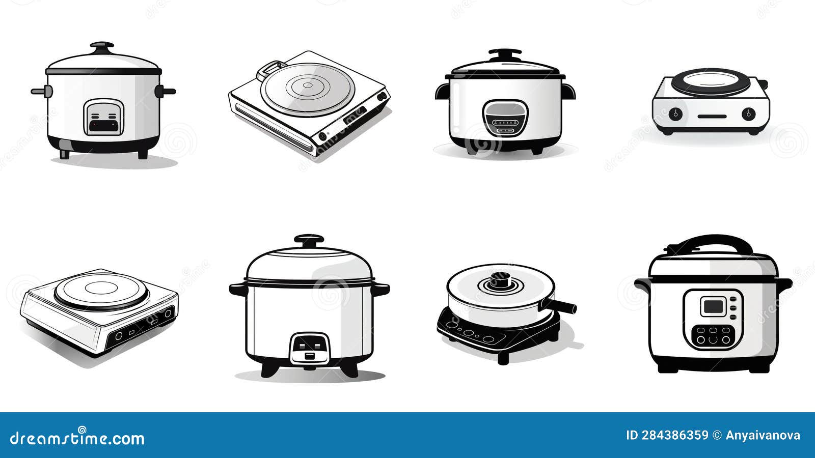 A Bunch of Different Types of Kitchen Appliances. Generative AI Image