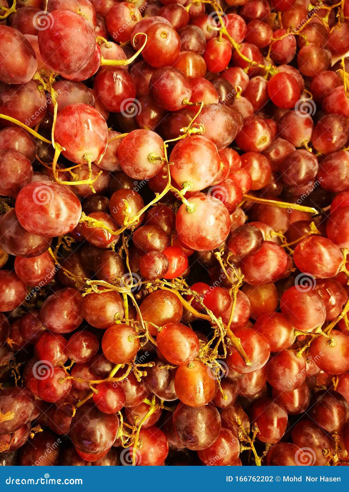 A Bunch of Fresh Grapes in the Fruit Market of Malaysia. Stock Photo Image of market, grapes