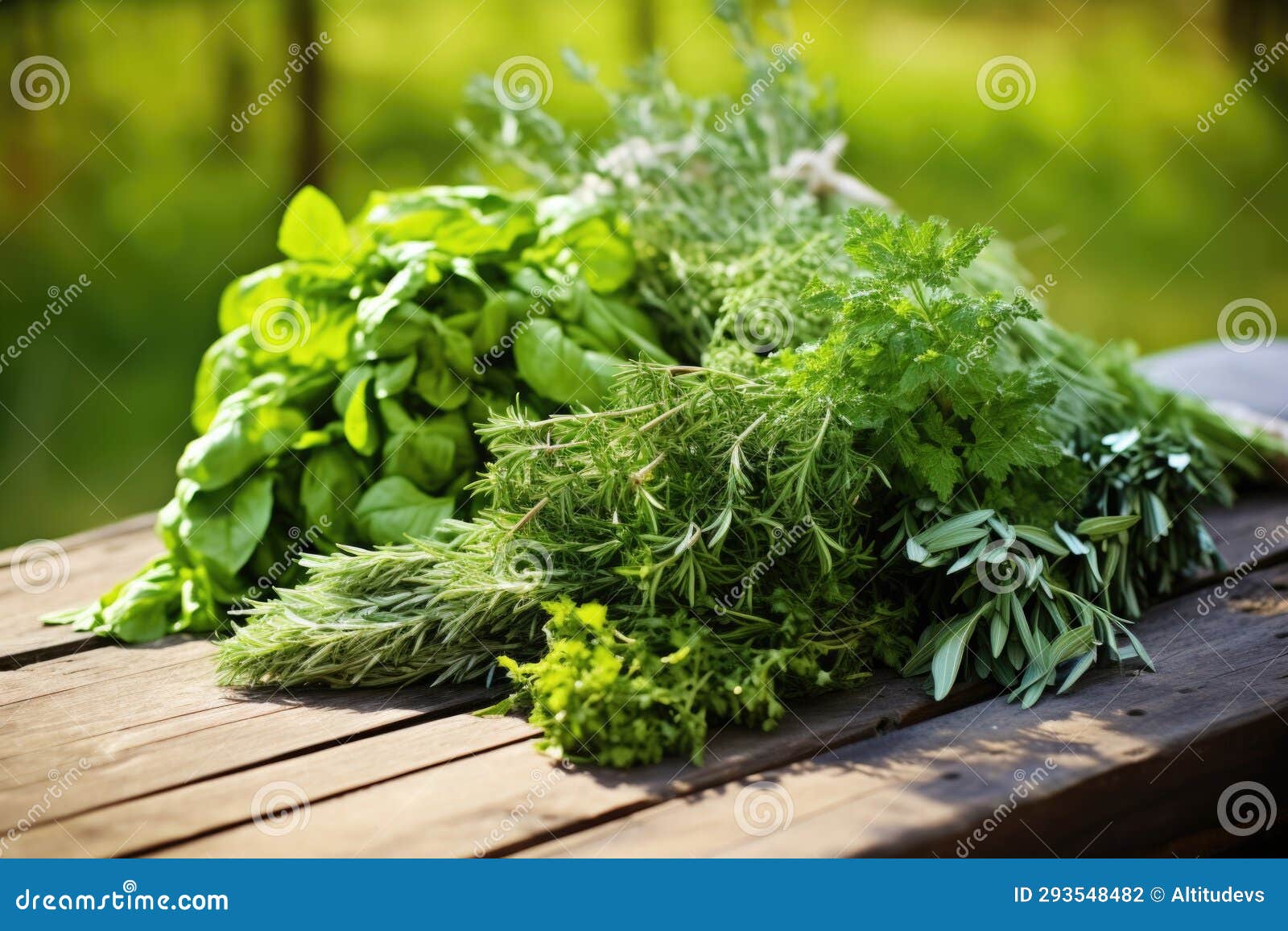Bunch of Fresh Herbs Used in Naturopathy Stock Photo Image of culinary, herbal 293548482