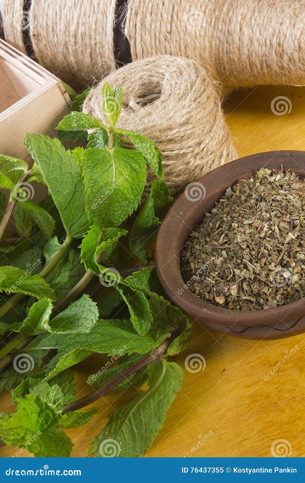 Bunch of fresh mint stock image. Image of herbs, clear 76437355
