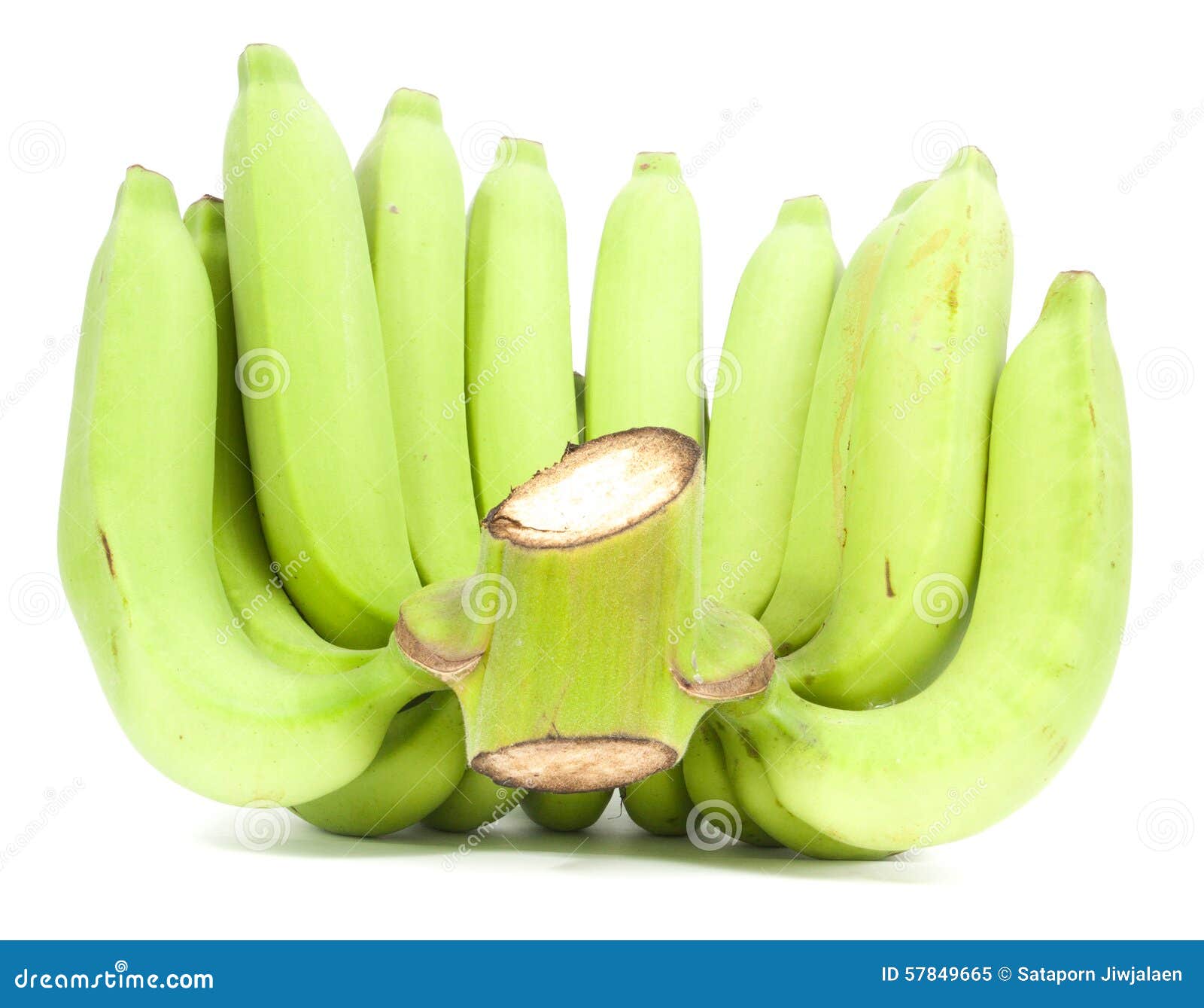 Bunch Of Green Bananas Stock Image Image Of Object Closeup 57849665