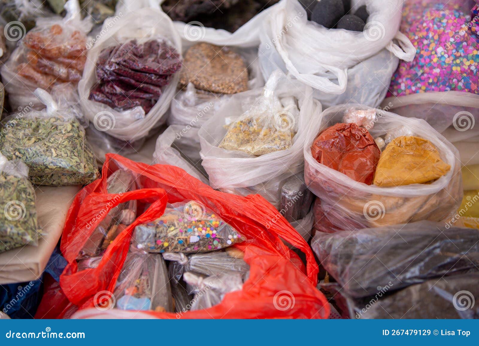 Bunch of Latin American Spices Stock Image Image of varietal, market