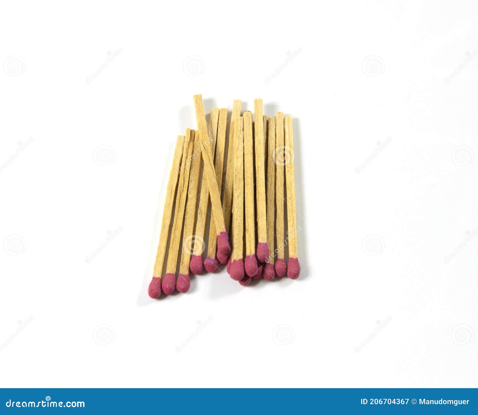 Matches. Sulfur Matches Isolated Start Light Fire Stock Image Image