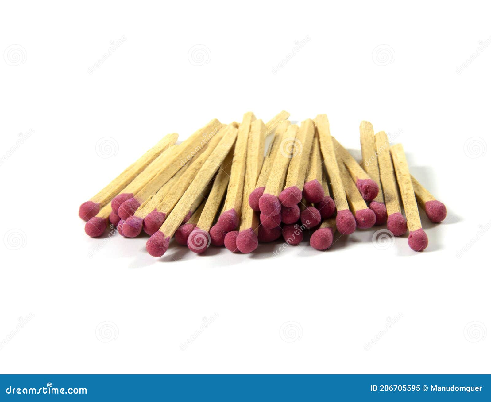 Matches. Sulfur Matches Isolated Start Light Fire Stock Image Image