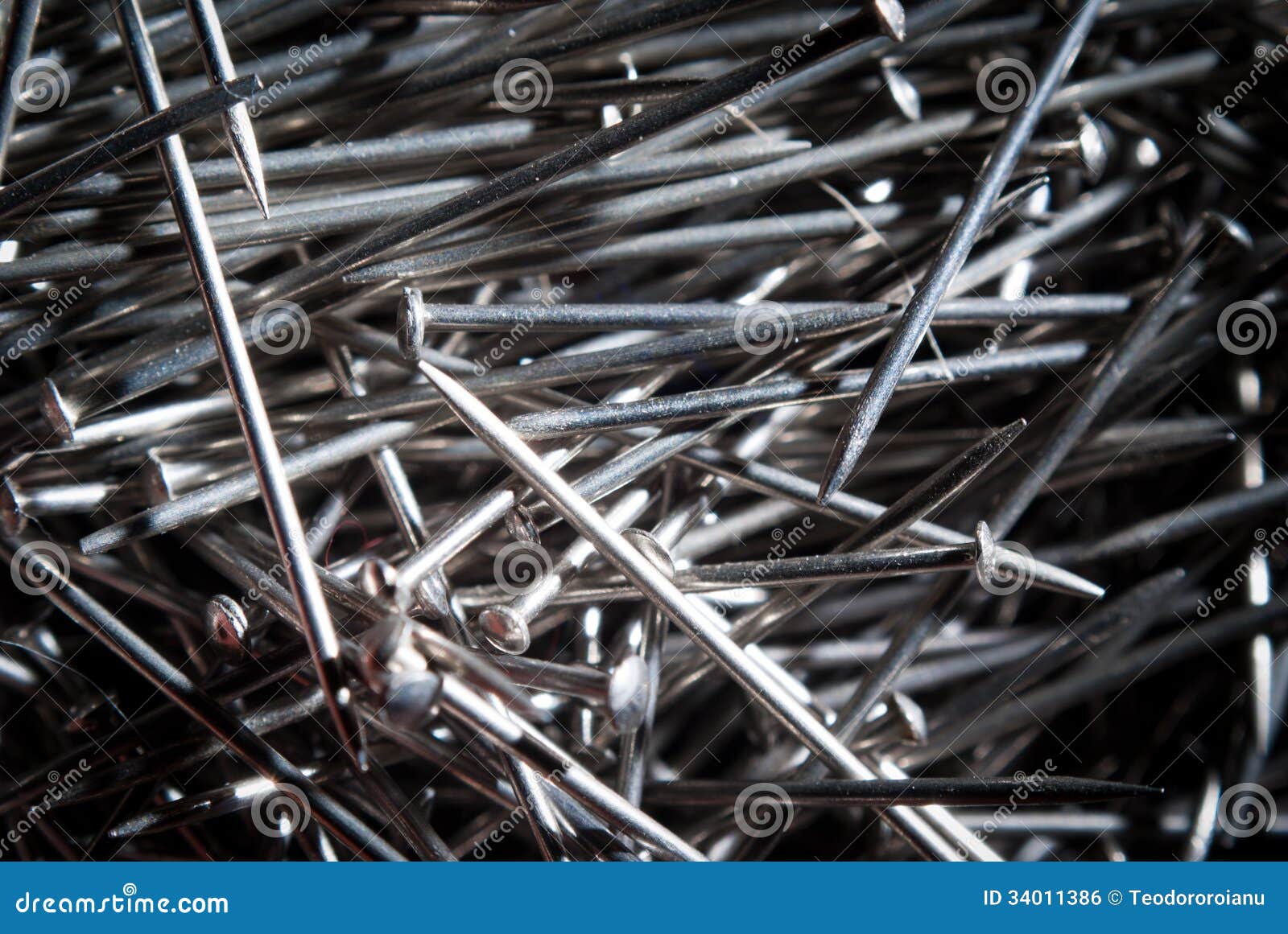 Bunch of nails stock photo. Image of hardware, plated - 34011386