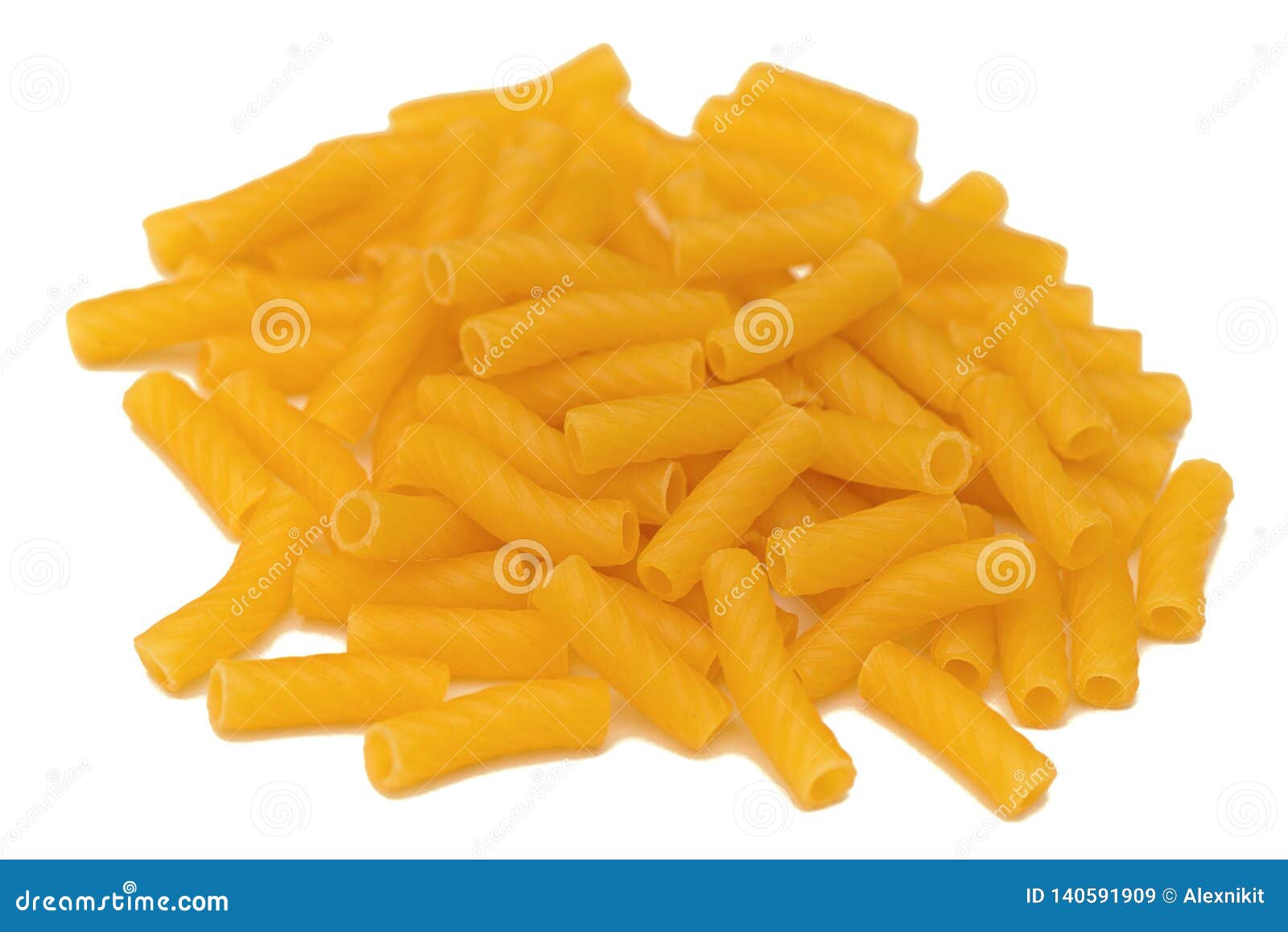 Bunch of Pasta in the Form of Short Tubes Stock Image Image of