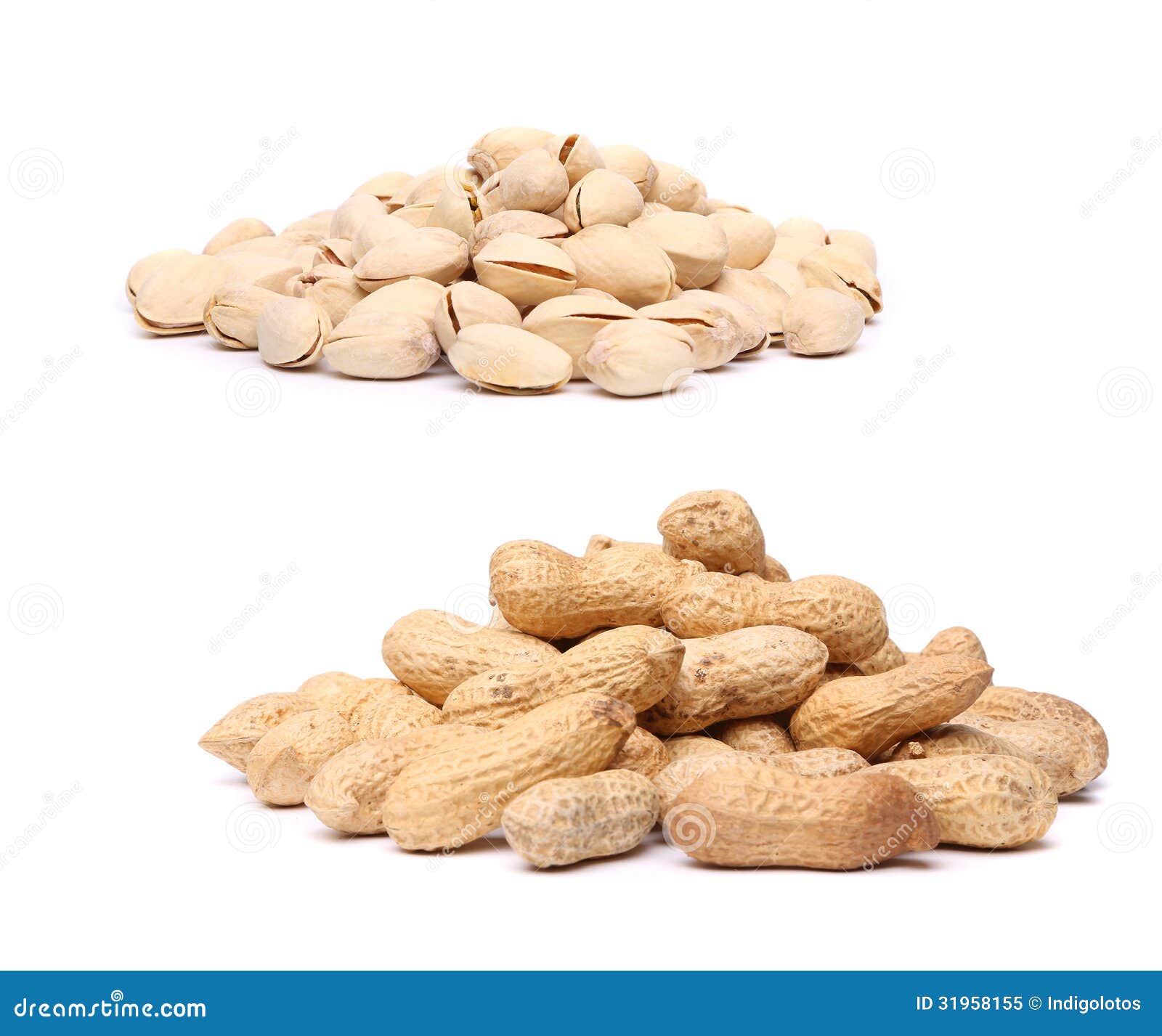 Bunch of Pistachios and Peanuts Stock Image Image of snack, christmas