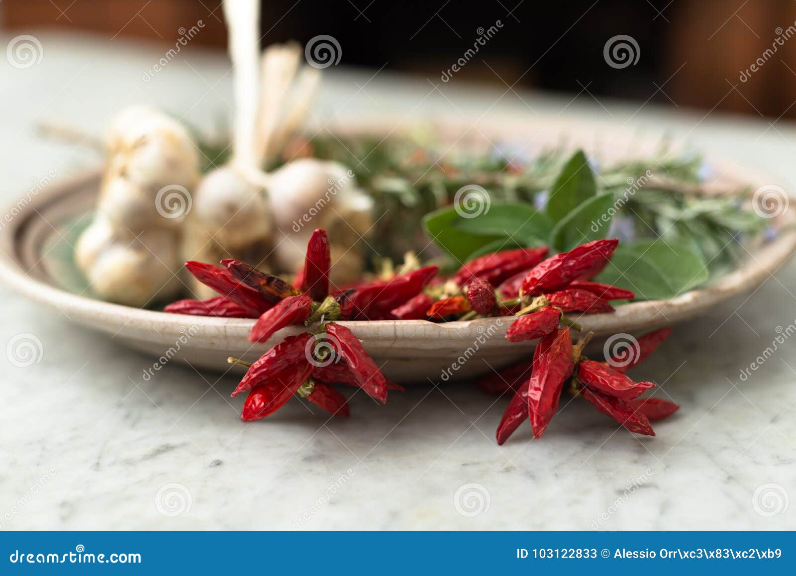 Red Peppers And Other Mediterranean Spices Stock Image ... Red Peppers And Othe
