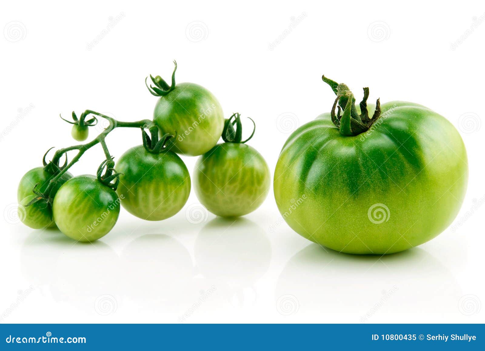 Bunch of Ripe Yellow and Green Tomatoes Isolated Stock Image Image of