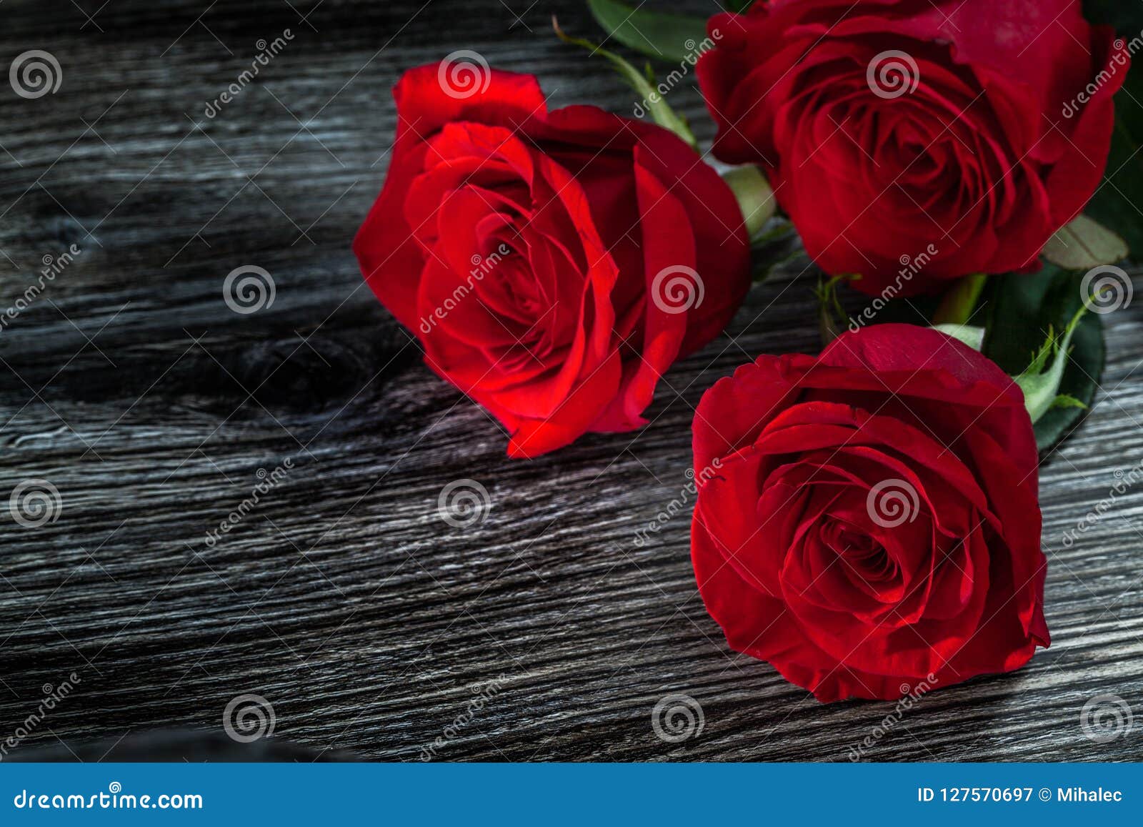 Bunch of Scented Red Roses on Wooden Board Stock Image Image of scented, romance 127570697