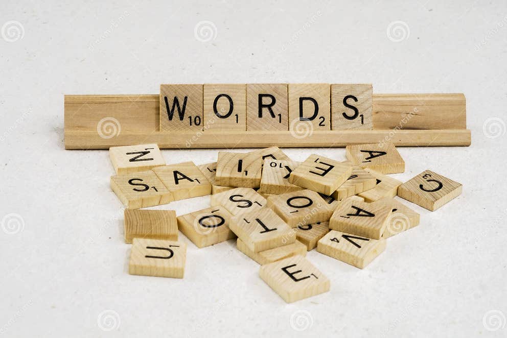 Words are made of letters stock photo. Image of practice 105801394