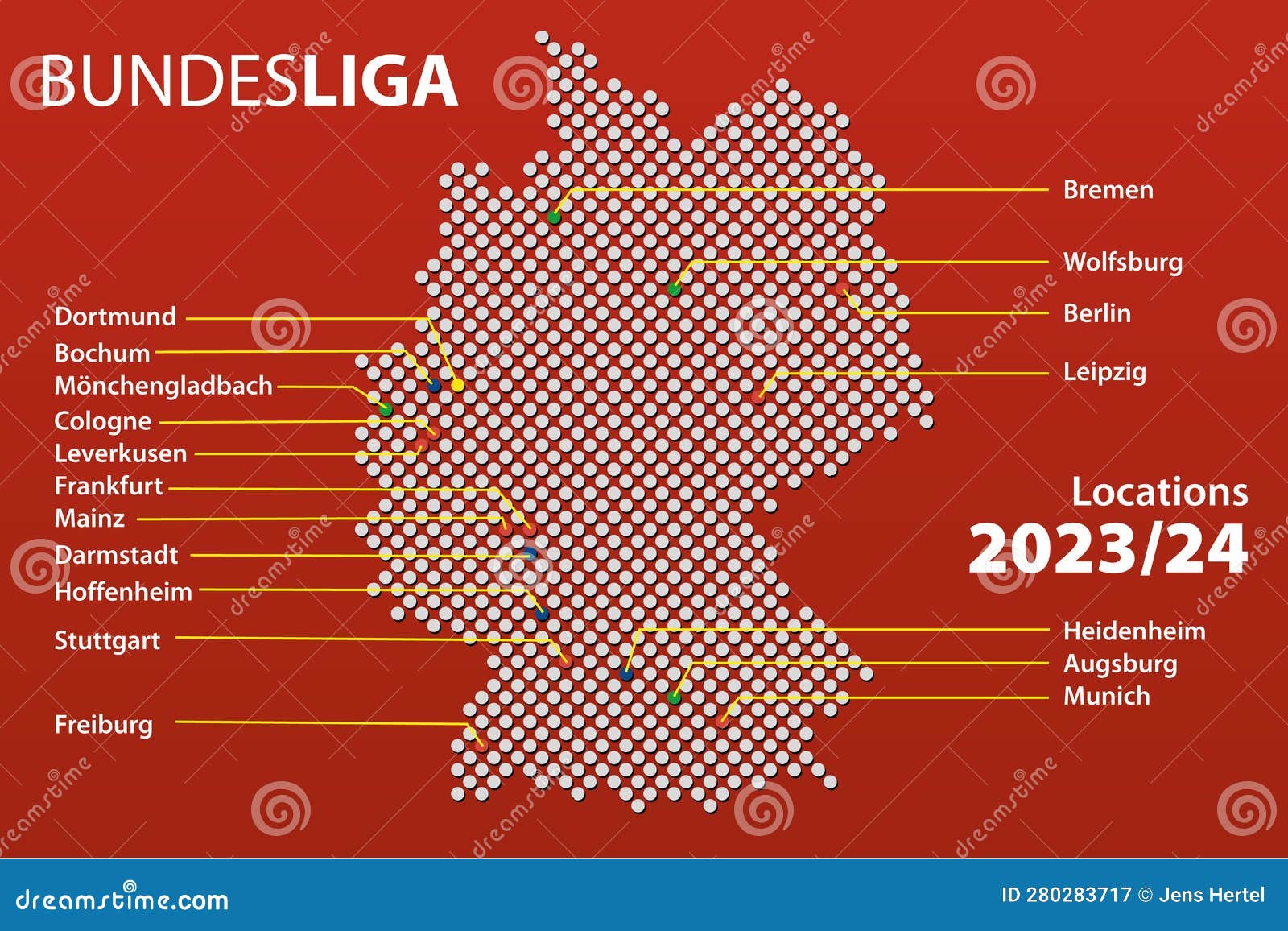 Bundesliga Locations 2023 24 Editorial Photography - Illustration of  darmstadt, football: 280283717
