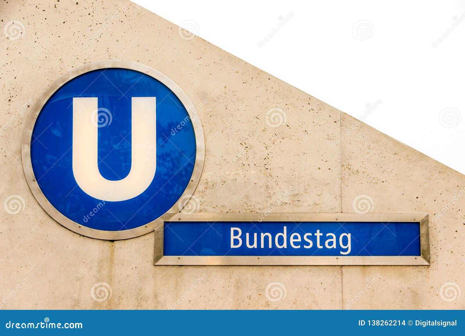 The Bundestag Subway Station In Berlin, Germany Editorial