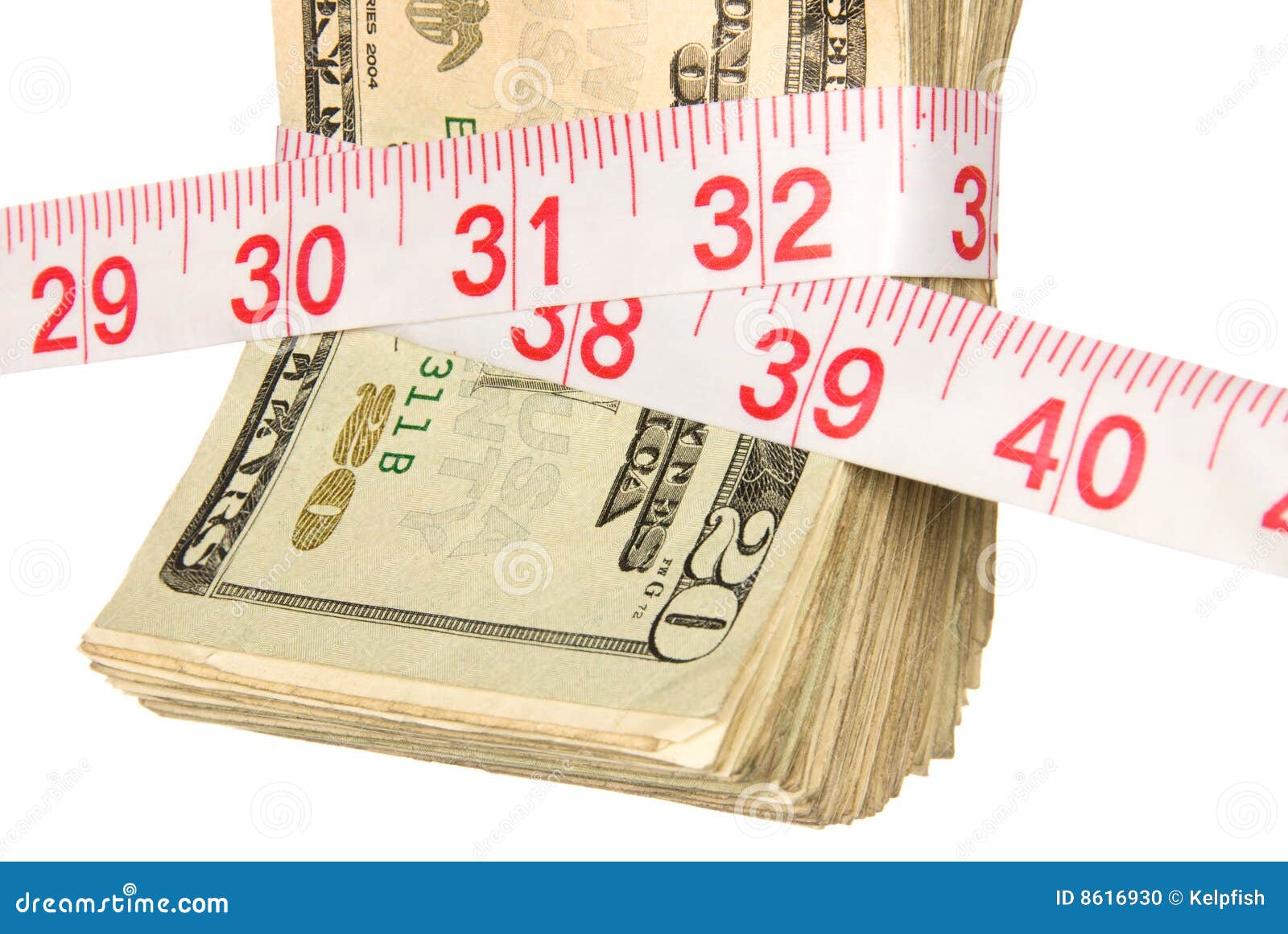 Bundle of Cash Getting Squeezed Stock Photo Image of measure, dollar