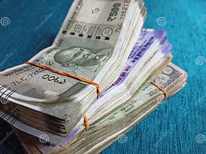 Bundle Of Indian Currency Stock Photo Image Of Currency 207747078