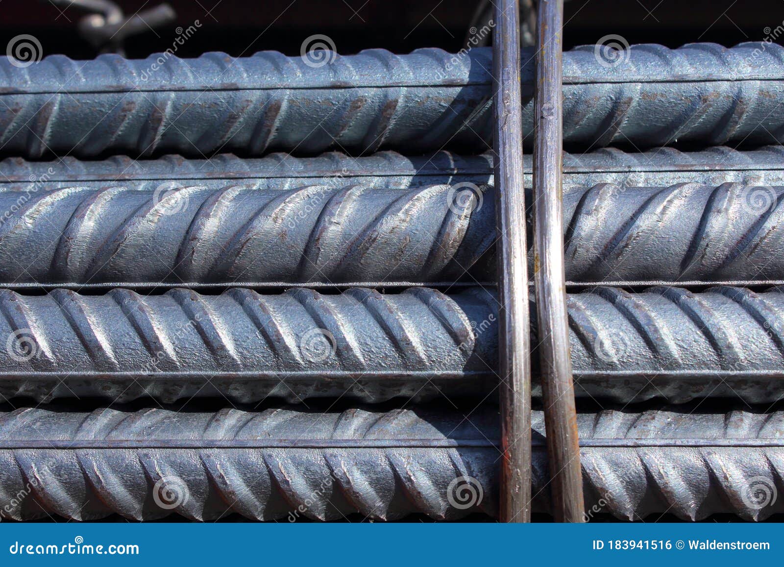 Bundle of Steel Reinforcement Bars Stock Photo Image of bars