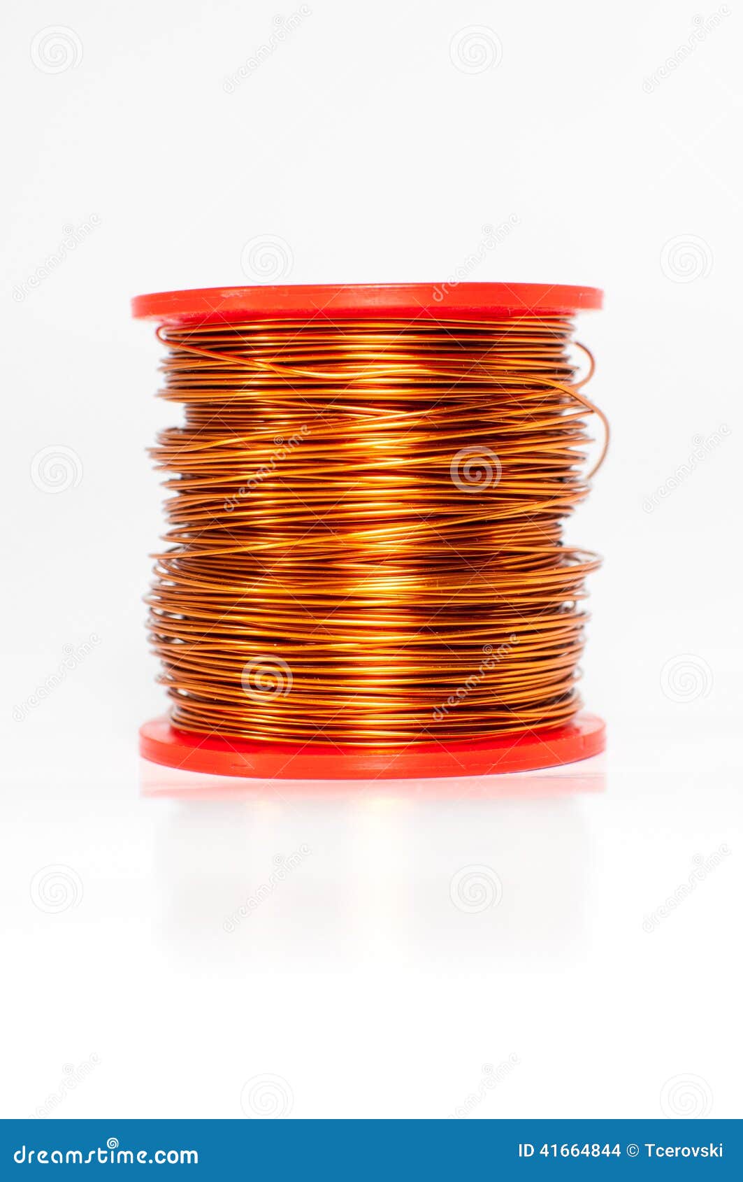 Bundle of Thin Copper Wire Isolated on White Stock Photo Image of