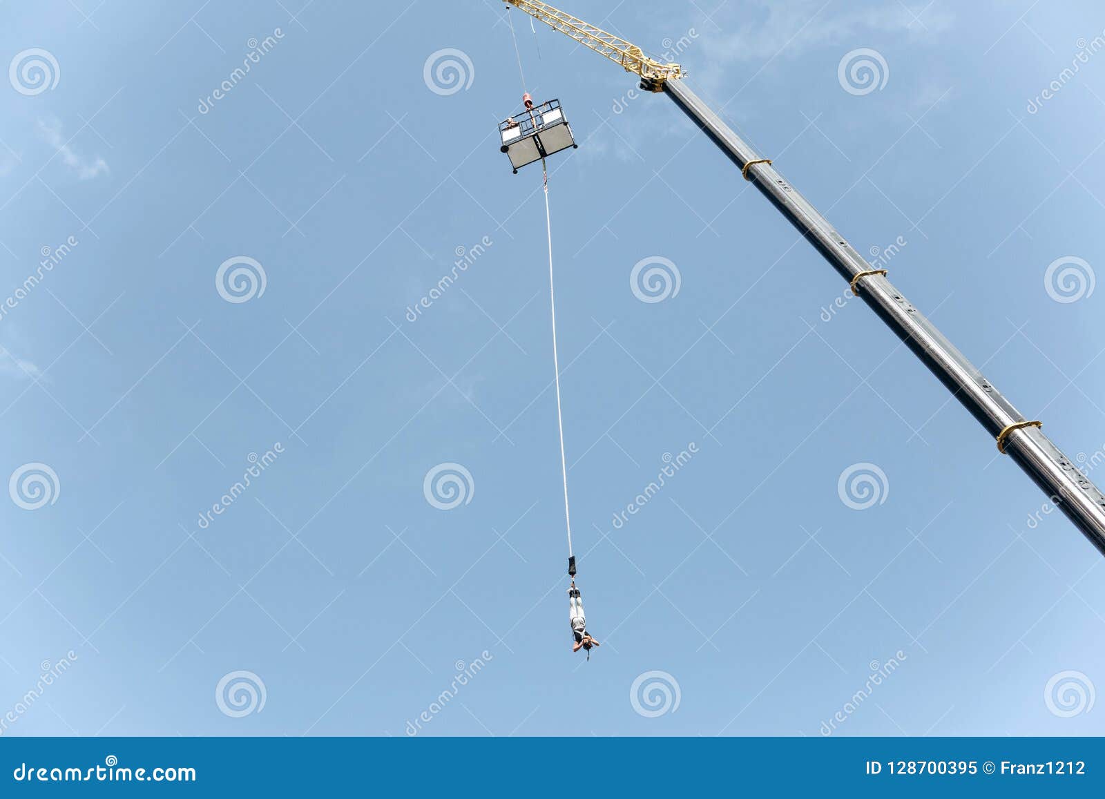 Bungee Jumping with a Crane. Editorial Image - Image of equipment ...