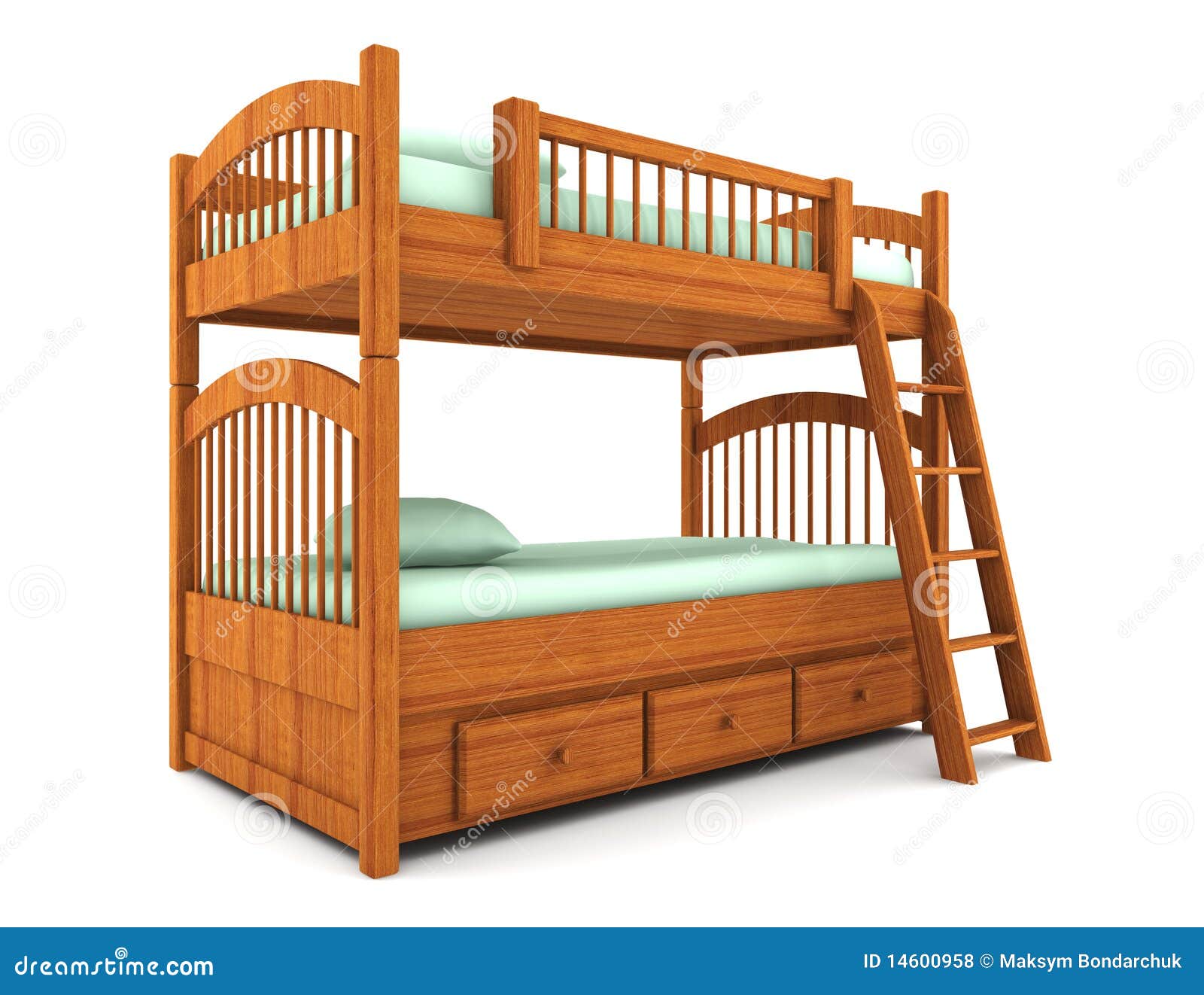 Bunk Bed Isolated On White Background Royalty Free Stock Photos Image