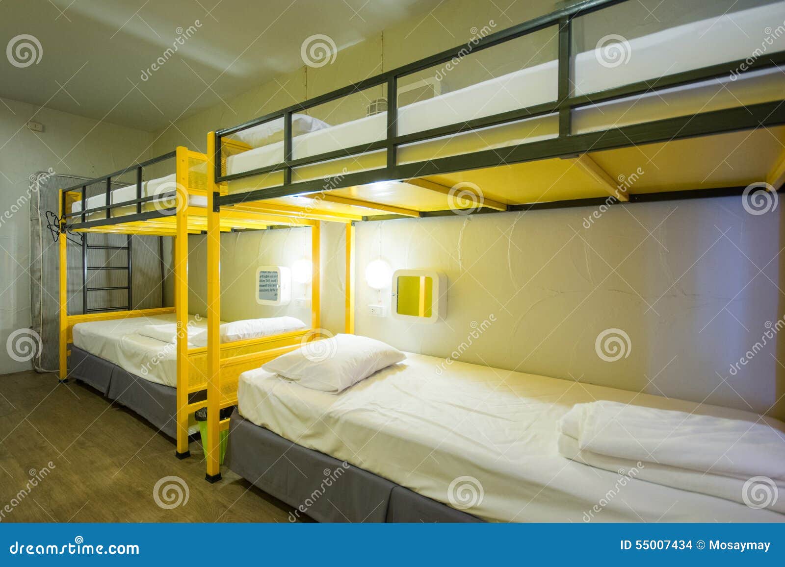 Bunk Beds in sleeping room stock photo. Image of bedroom 55007434
