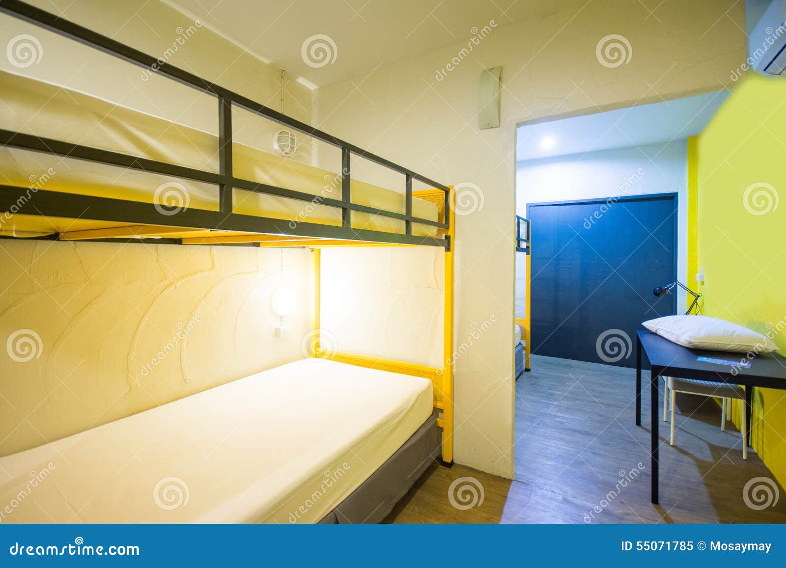 Bunk Beds in sleeping room stock image. Image of bedroom 55071785