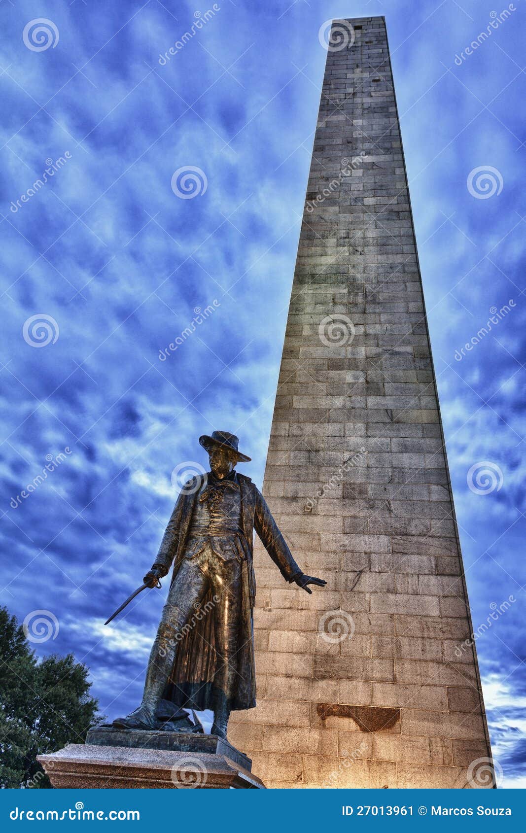 bunker hill monument stairs clipart