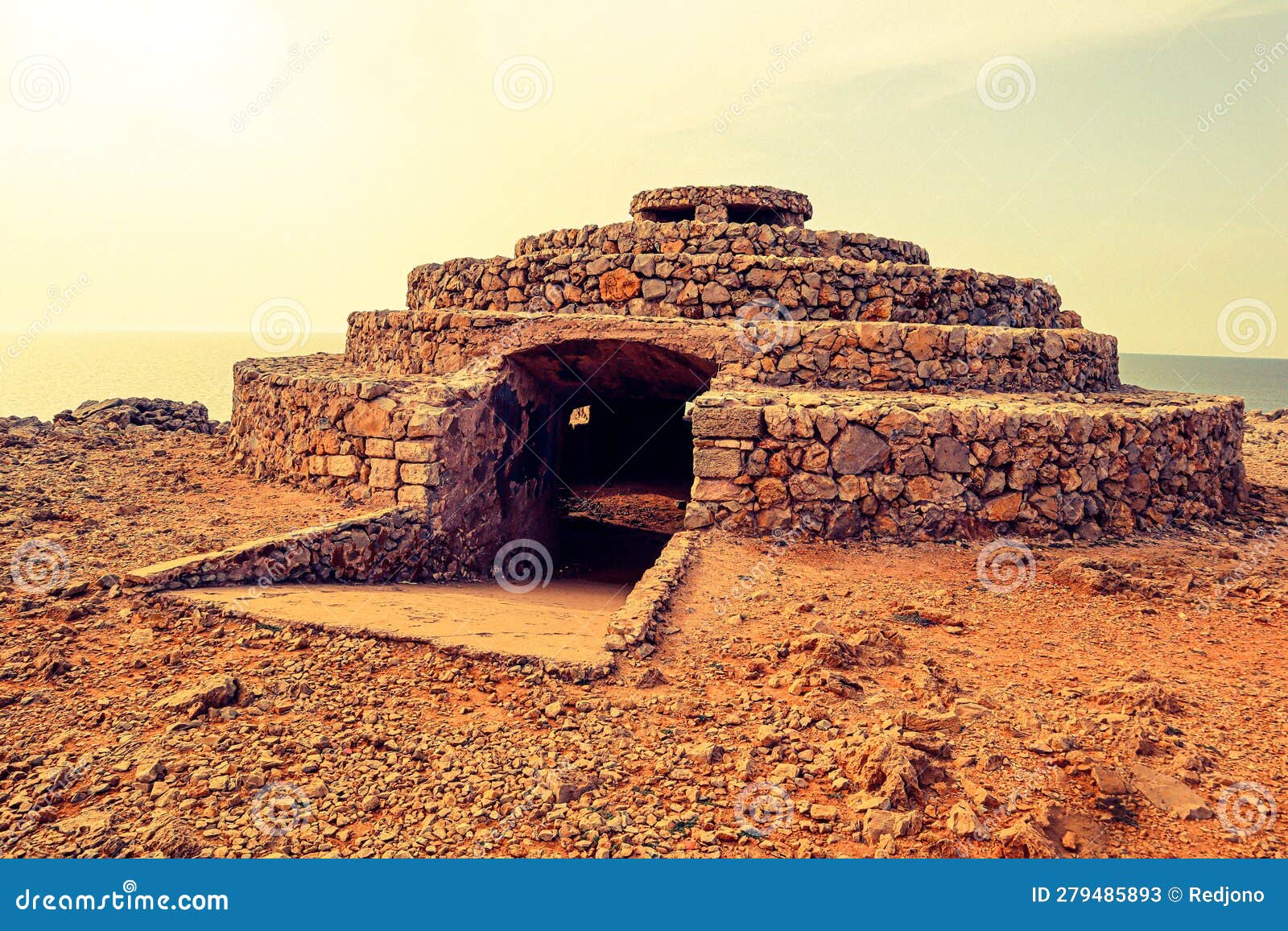 bunkers de la guerra civil espaÃ±ola en punta nati menorca coastline spanish balearic islands