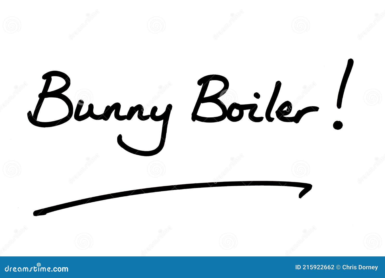 Bunny Boiler stock illustration. Illustration of phrase 215922662
