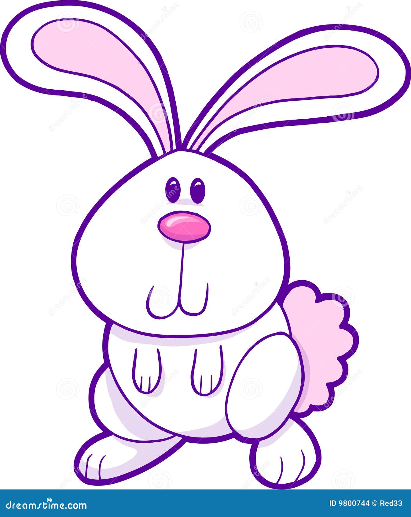 Bunny Rabbit Vector Illustration Stock Vector - Illustration of easter