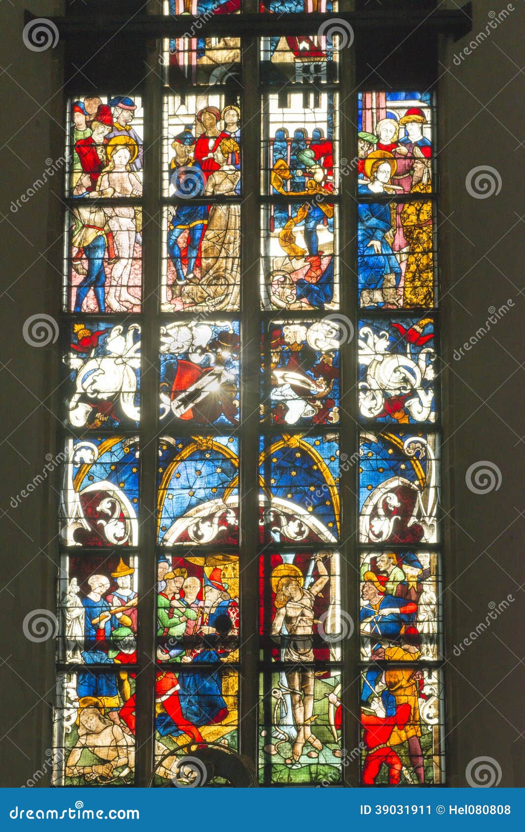 BuntglasFenster, München stockbild. Bild von bunt