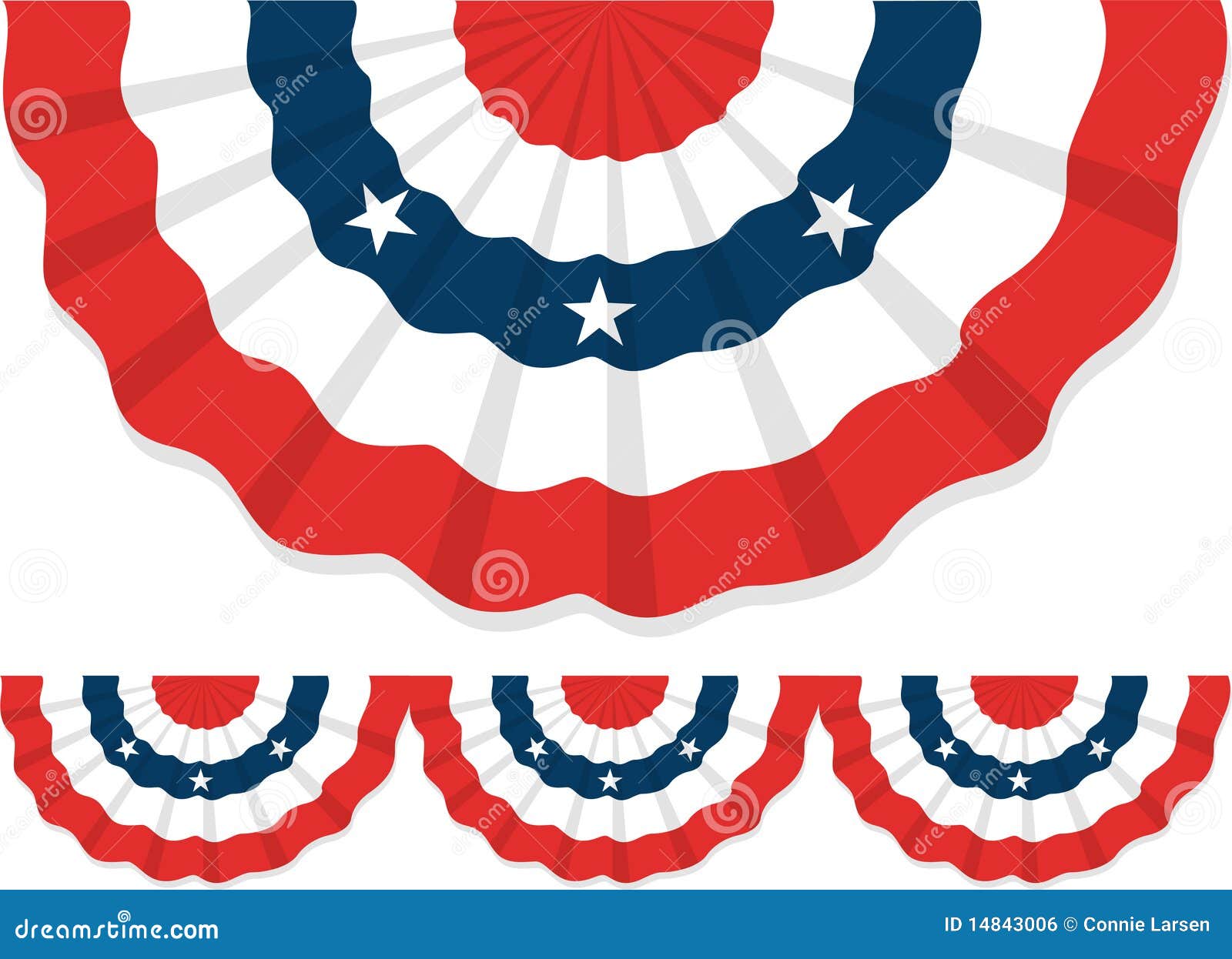 Illustrazione Contesto Patriottico Con Bandiere Bunting Flags For Happy
