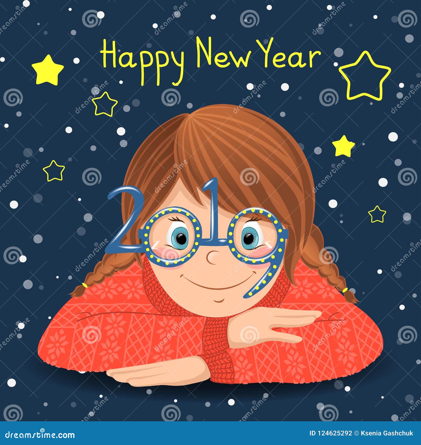 Buon Anno 2019 Illustrazione Vettoriale Illustrazione Di Scheda 124625292