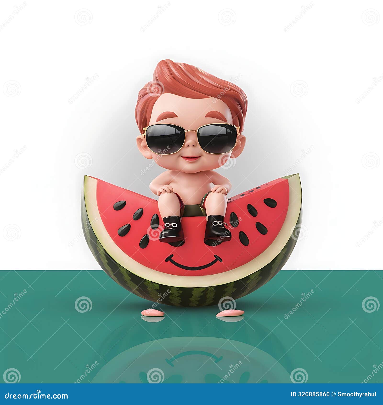 buon ferragosto. italian summer festival with watermelon. happy ferragosto poster, banner, logo, icon, promo, and celebration