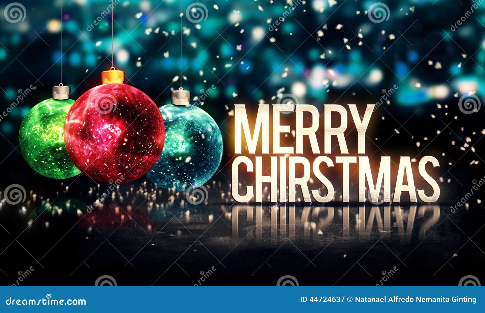 Buon Natale Bello.Buon Natale Che Appende Le Bagattelle Bokeh Blu Bello 3d Illustrazione Di Stock Illustrazione Di Disegno Scuro 44724637