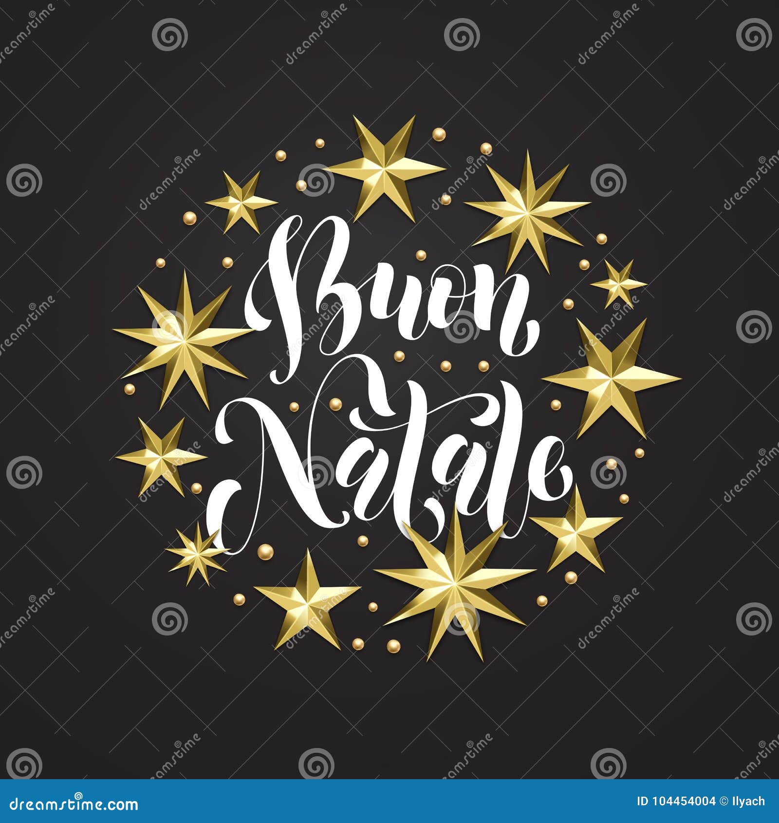 Font Buon Natale.Buon Natale Italian Merry Christmas Golden Decoration Calligraphy Font For Xmas Greeting Card Or Invitation White Background Vec Stock Vector Illustration Of Glittering Card 104454004