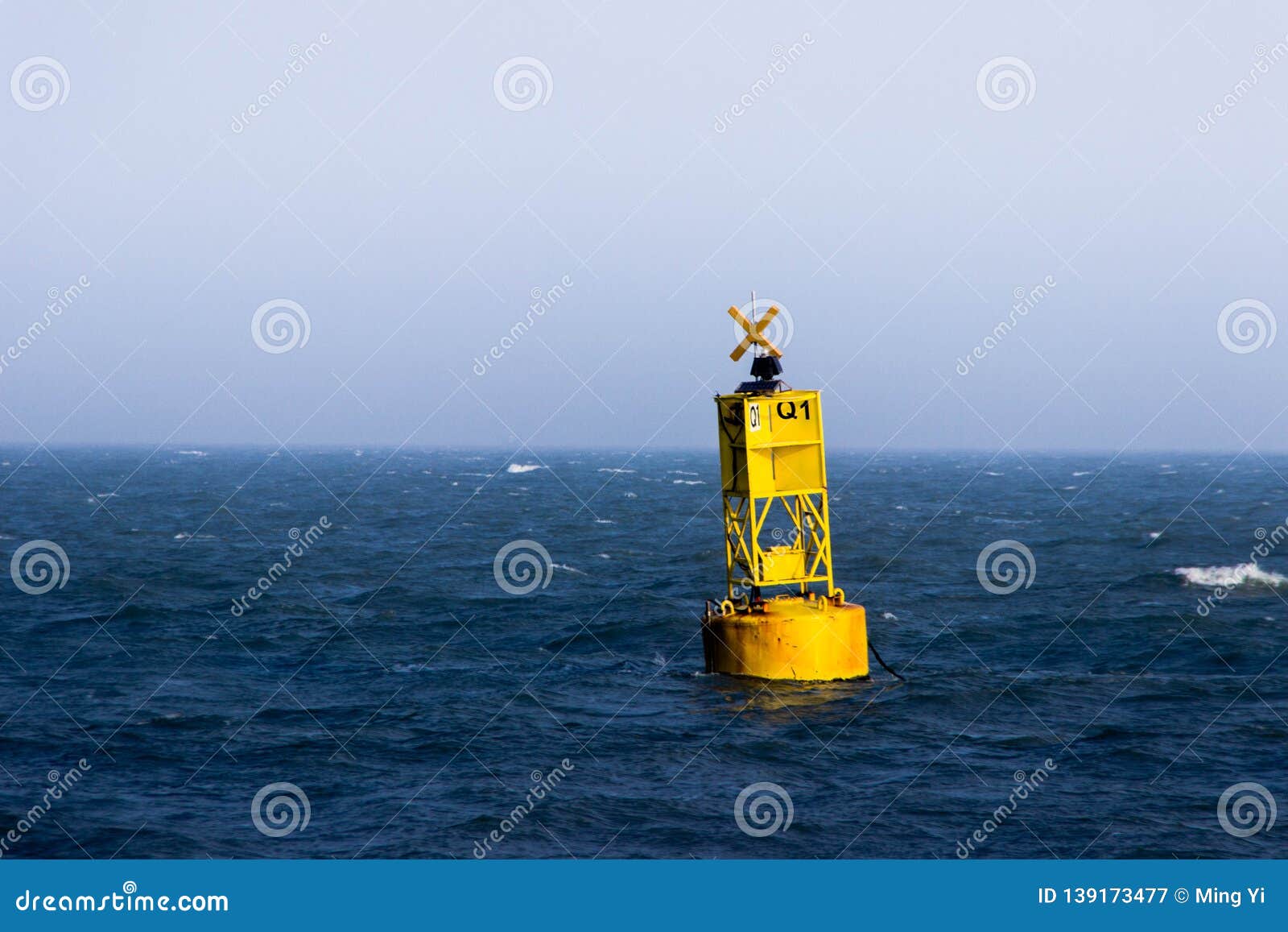 Buoy stock image. Image of buoy, yellow, floating 139173477