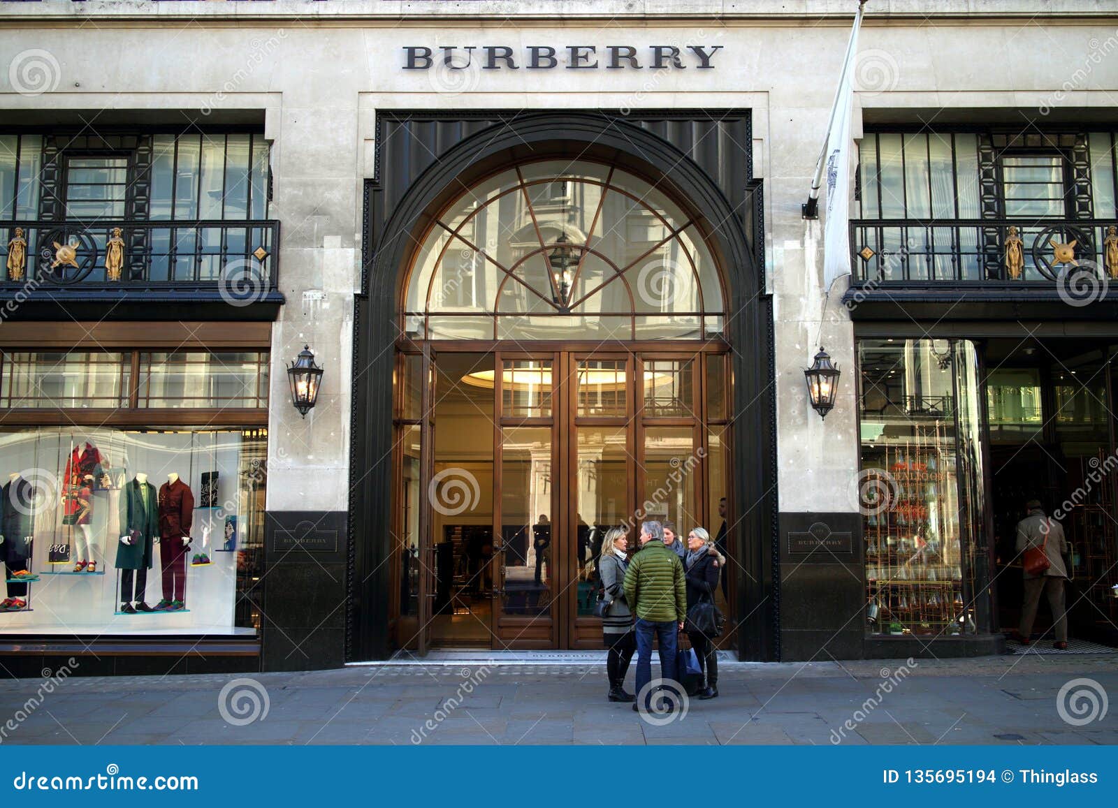 Burberry Clothing Store in London Editorial Stock Image - Image of burberry, britain: