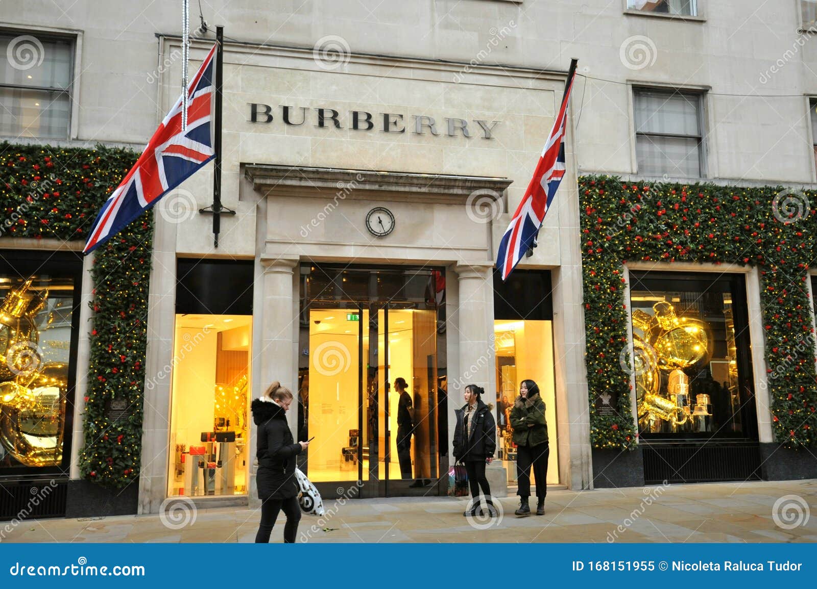 Burberry Luxury Fashion Store in London, England Editorial Image