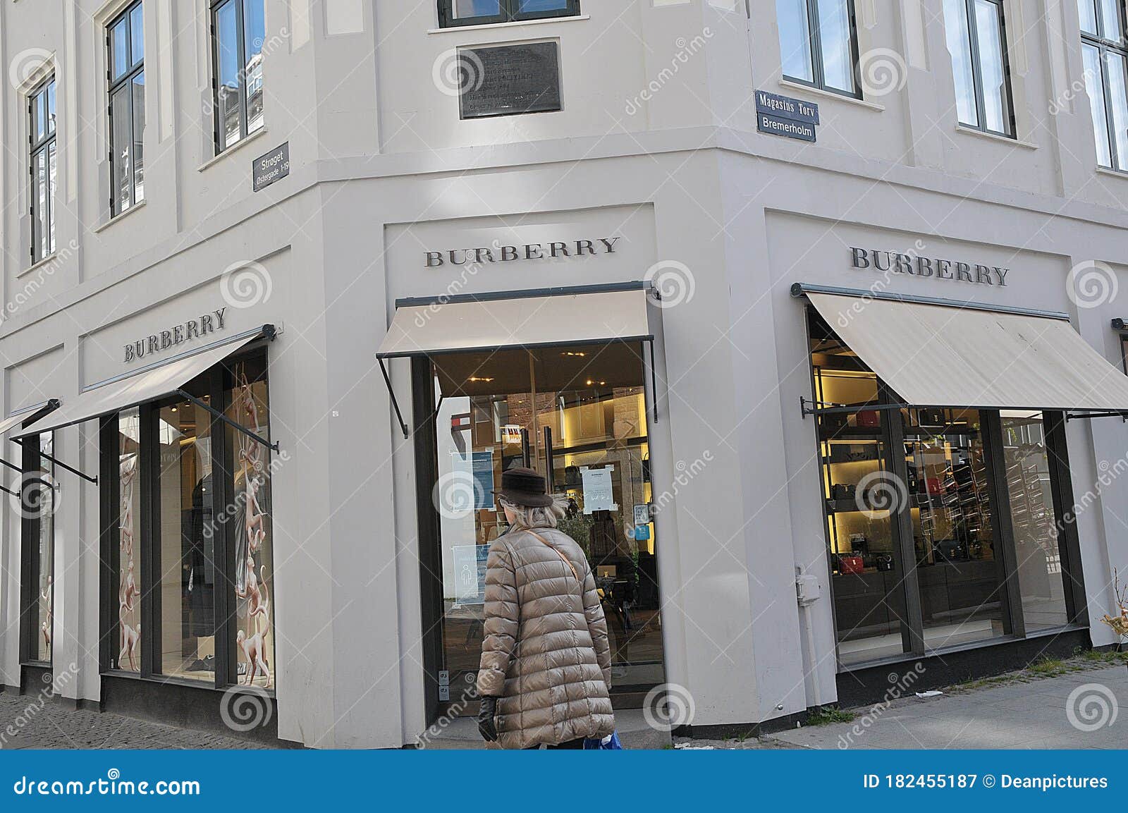 Burberry Shop in Copenhagen Denmark Covid-19 Editorial - Image of denmark, nordic: 182455187