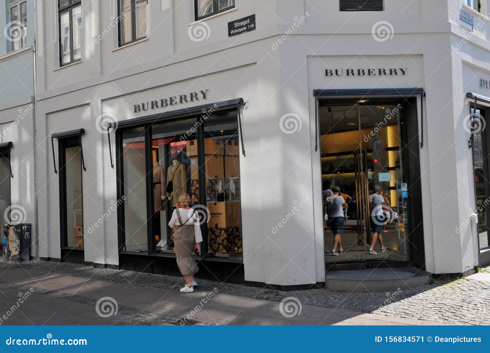 BURBERRY STORE COPENHAGEN DENMARK Editorial - Image of commerce,