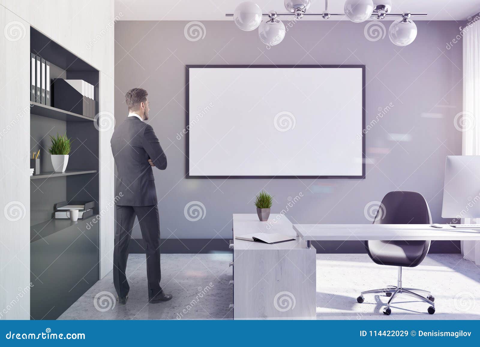 Bureau Blanc Et Gris Bureau Blanc Et Gris