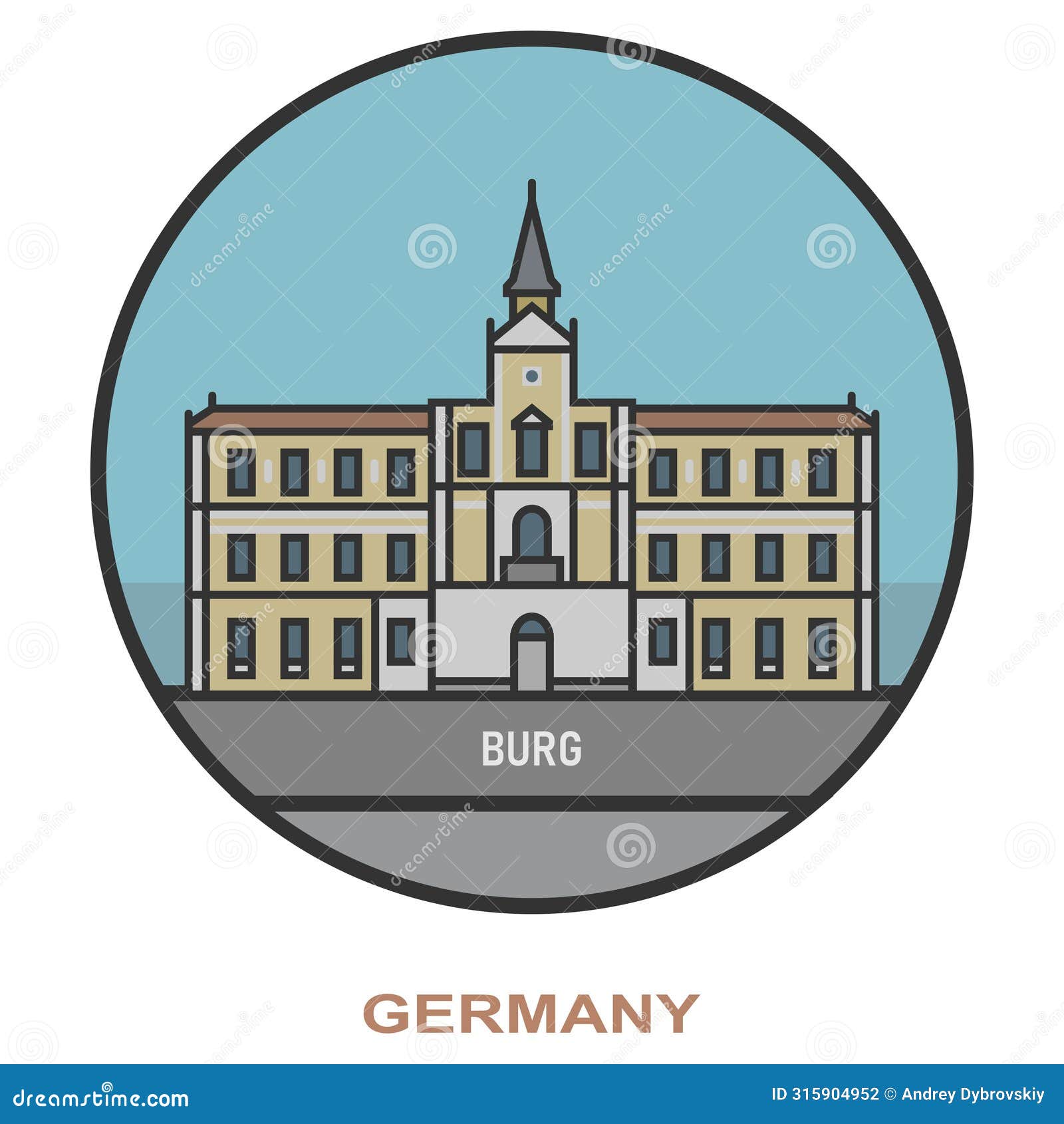 burg. cities and towns in germany